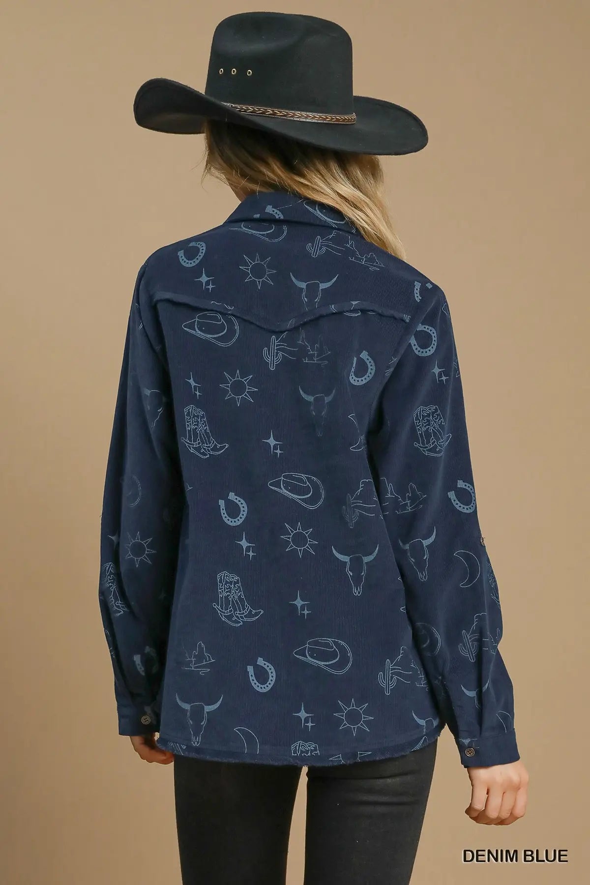 Umgee Western Corduroy Shirt