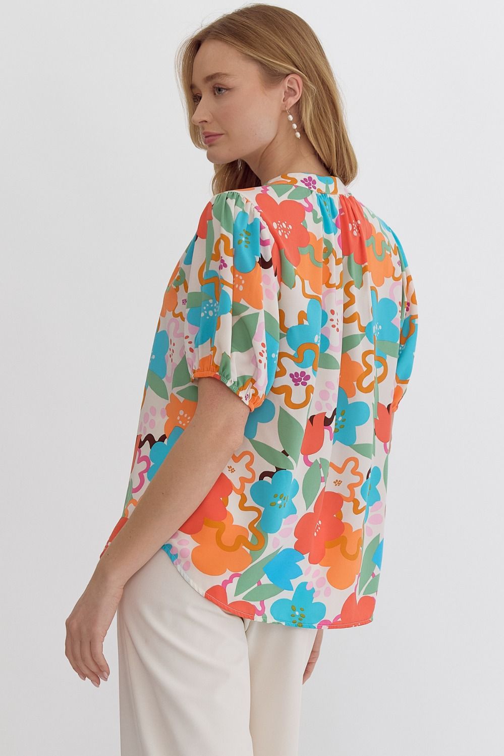 Floral USA made top