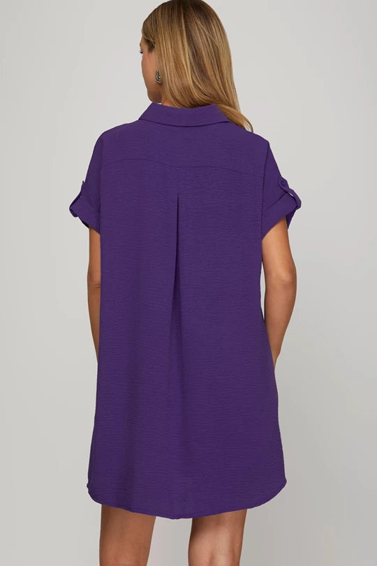 Purple game day dress