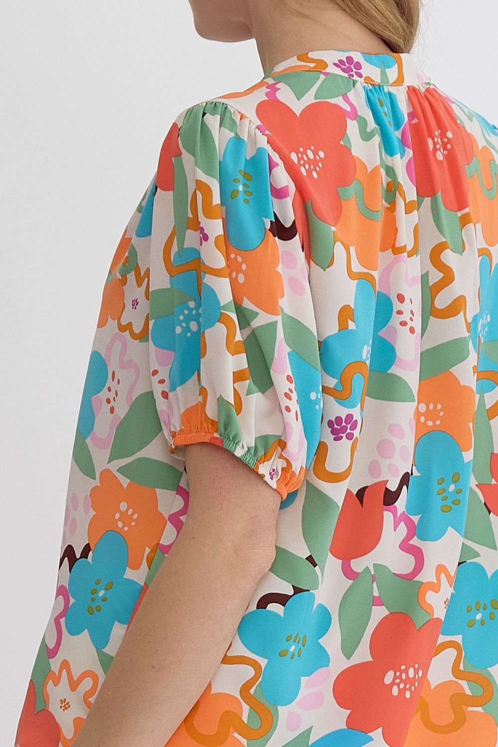 Floral USA made top