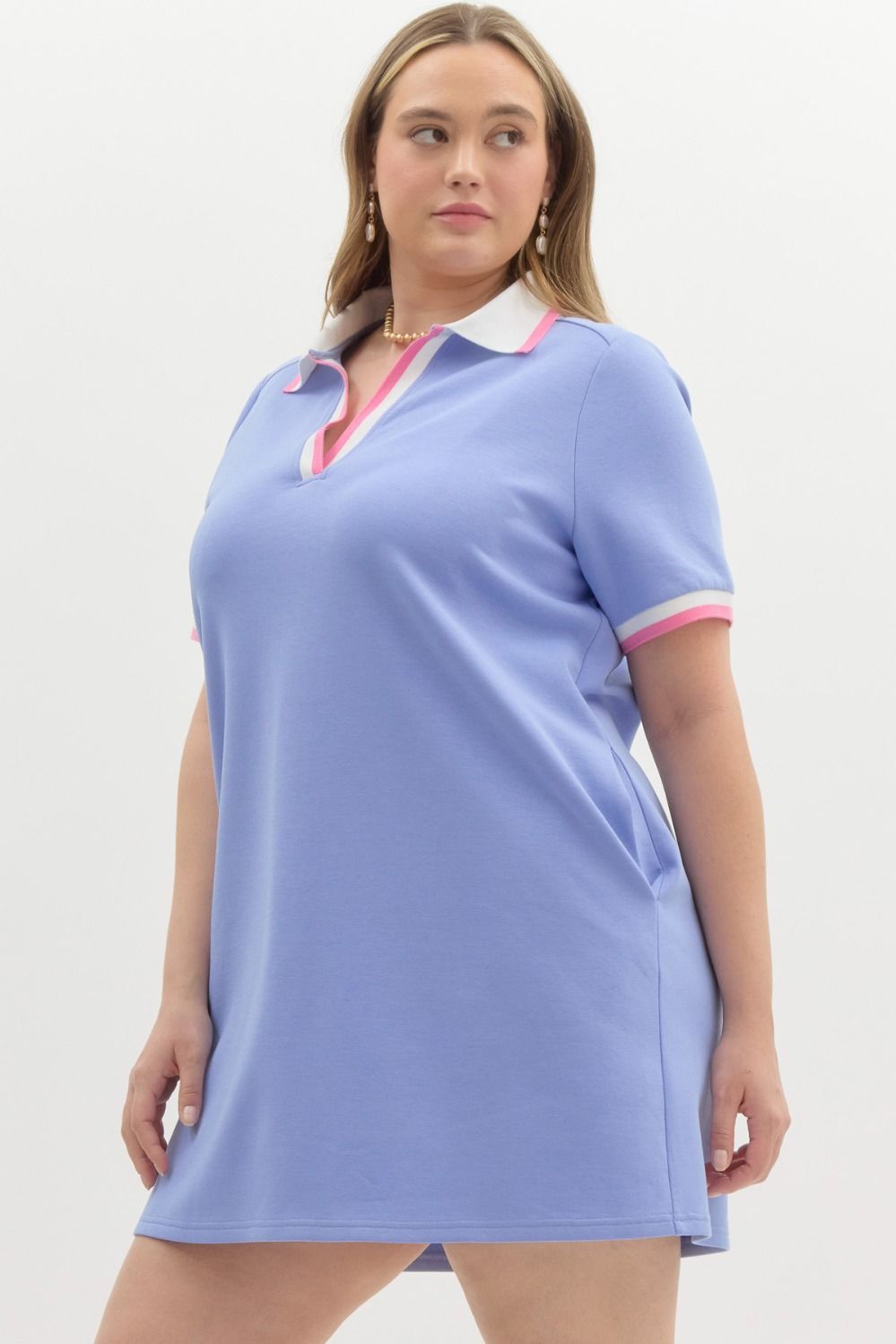 Plus size knit dress