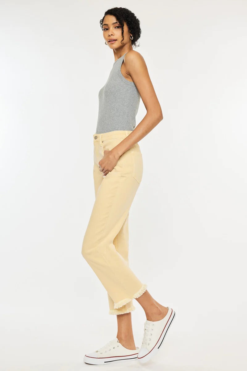 Kancan high rise cropped straight leg jeans