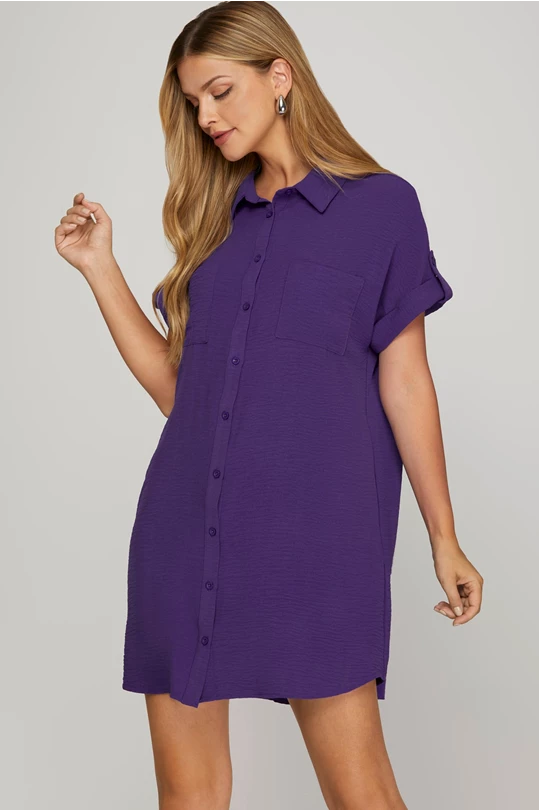 Purple game day dress