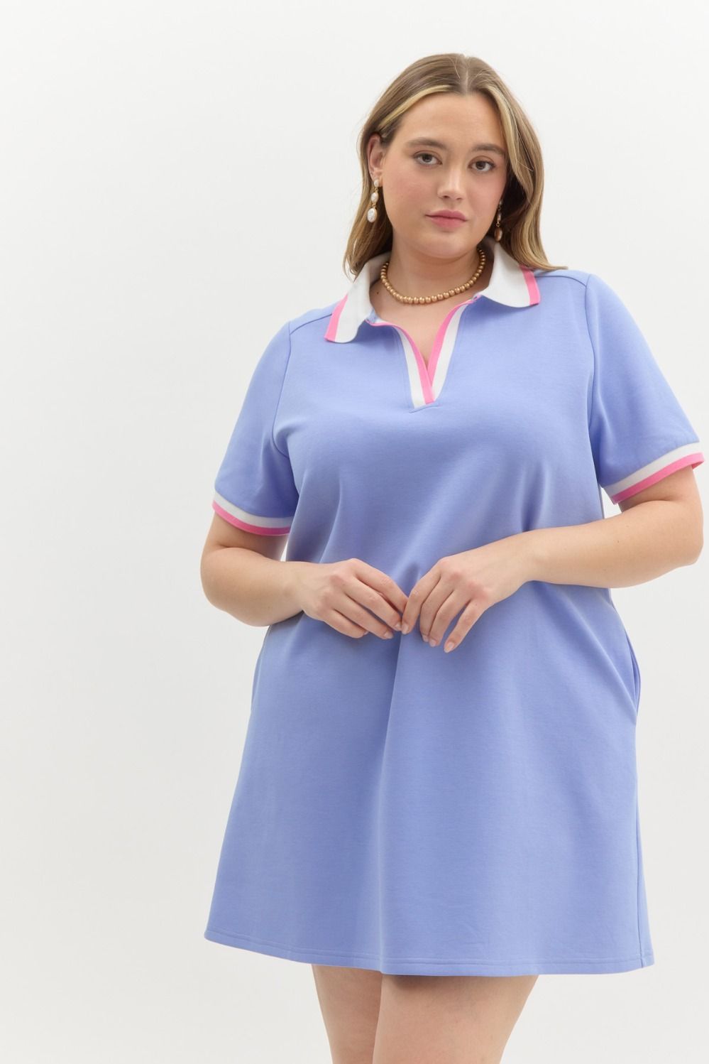 Plus size knit dress