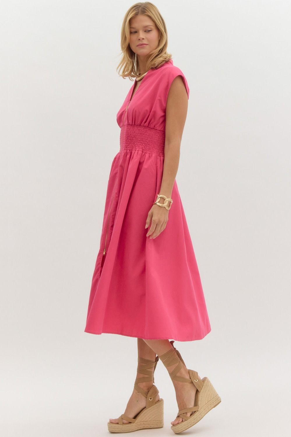 Zip me up midi dress