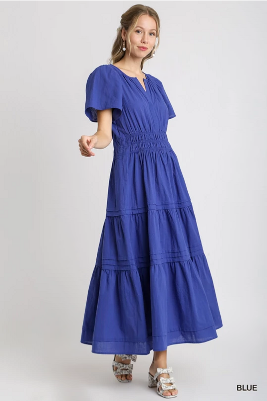 Royal Blue Midi Dress