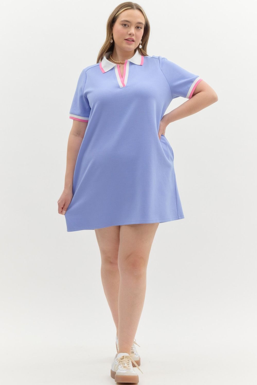 Plus size knit dress