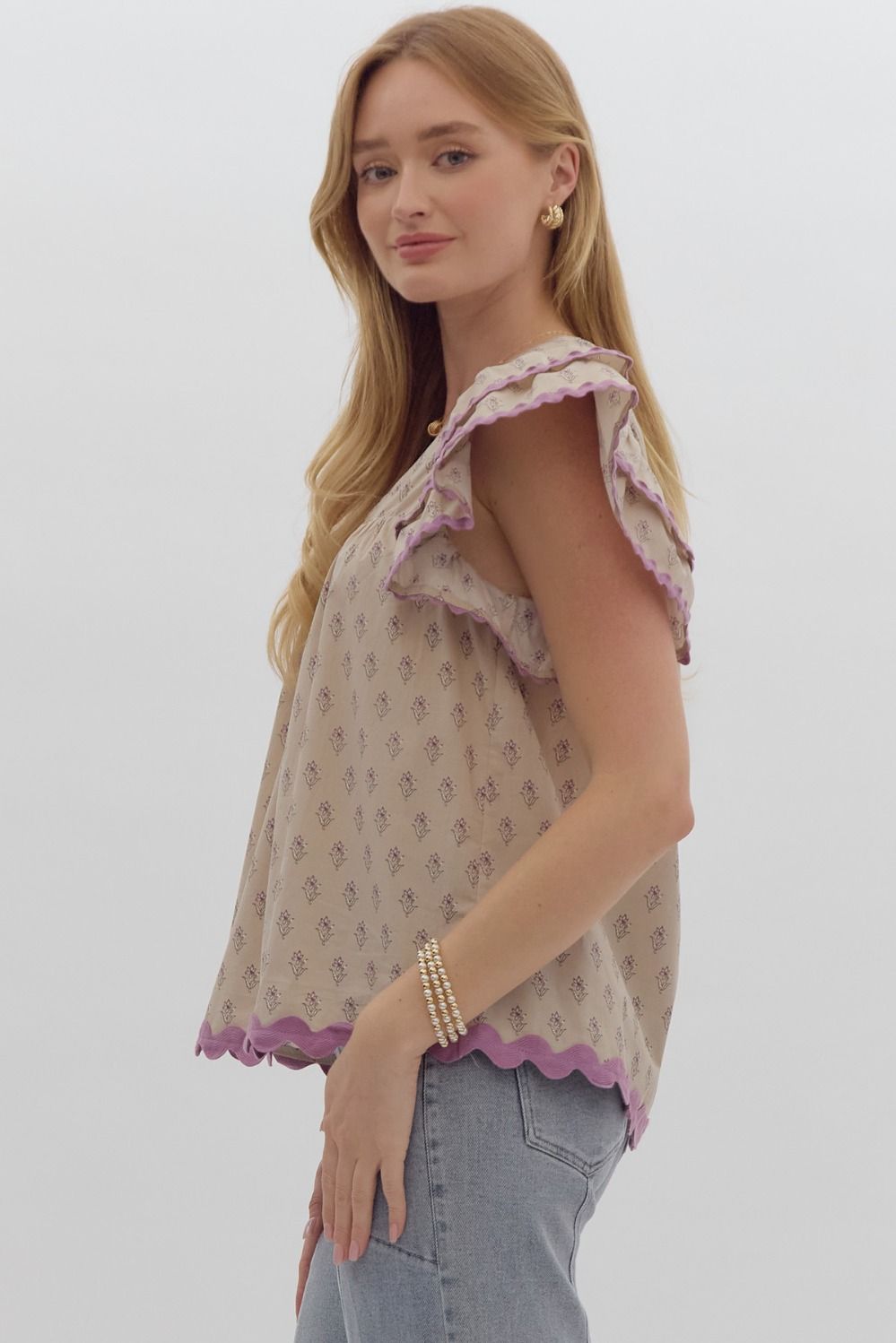 Ric Rac trimmed top