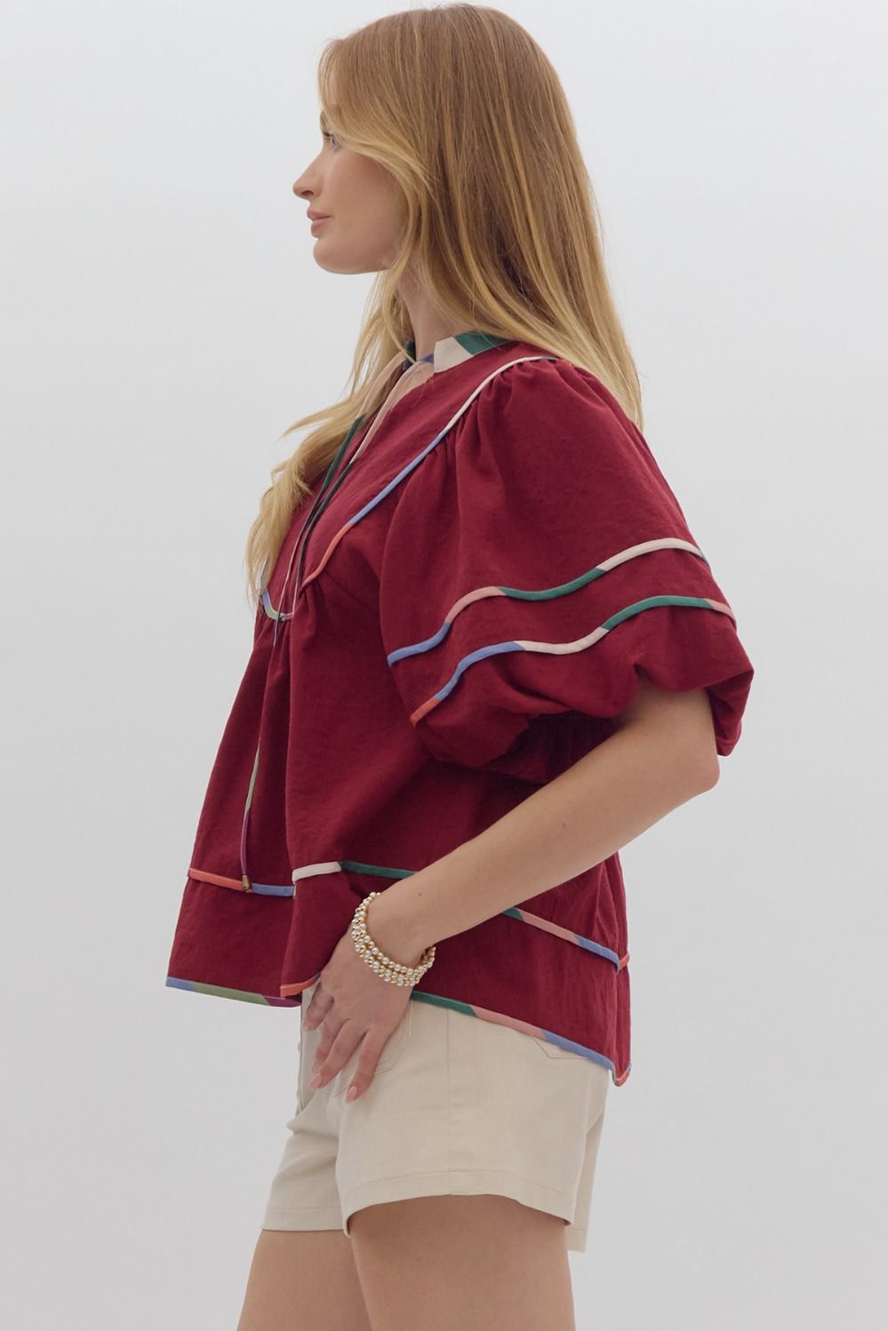 Puff sleeve top