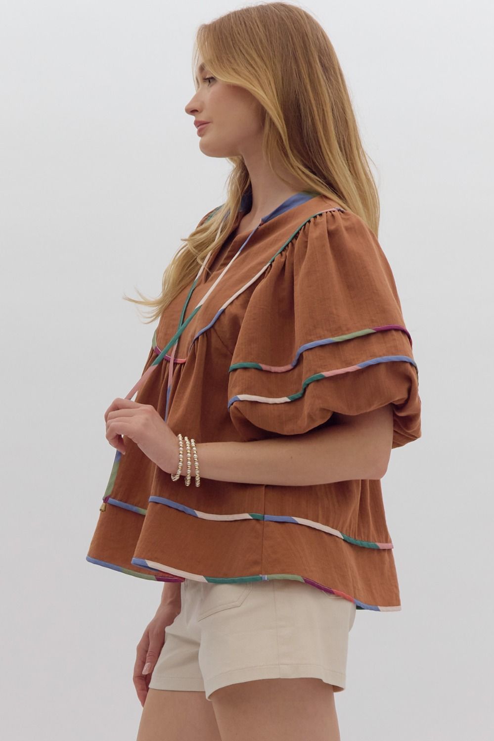 Puff sleeve top