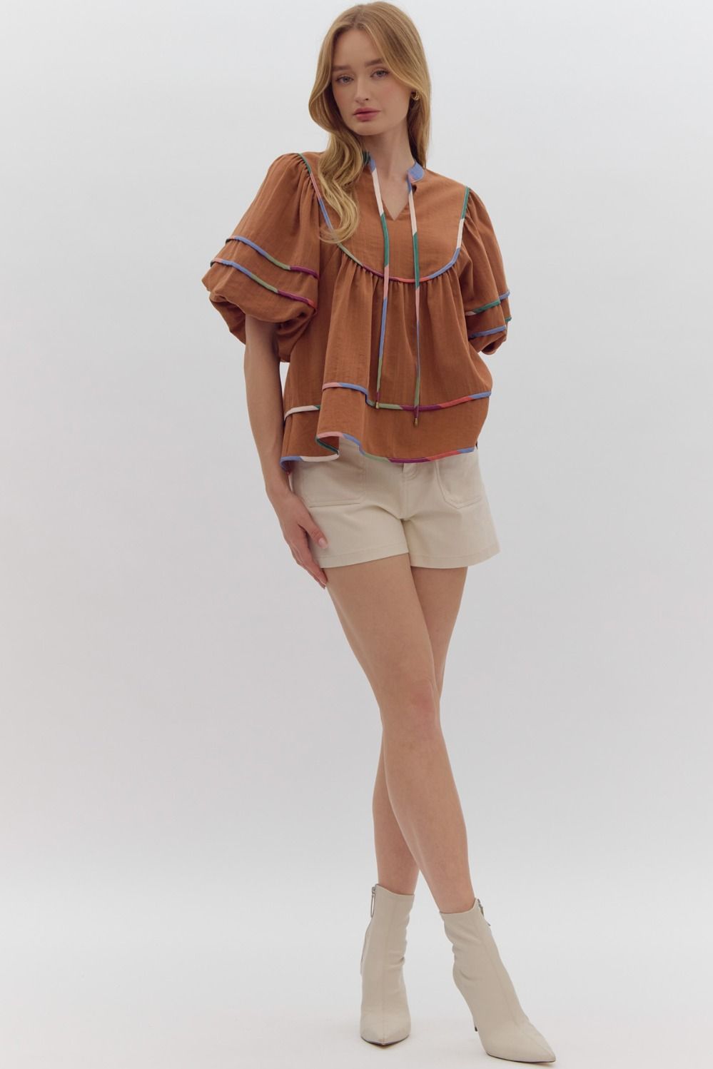 Puff sleeve top