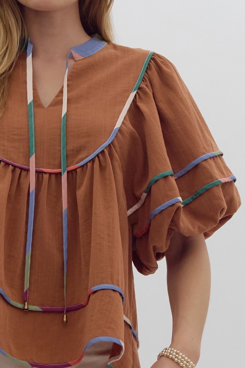 Puff sleeve top