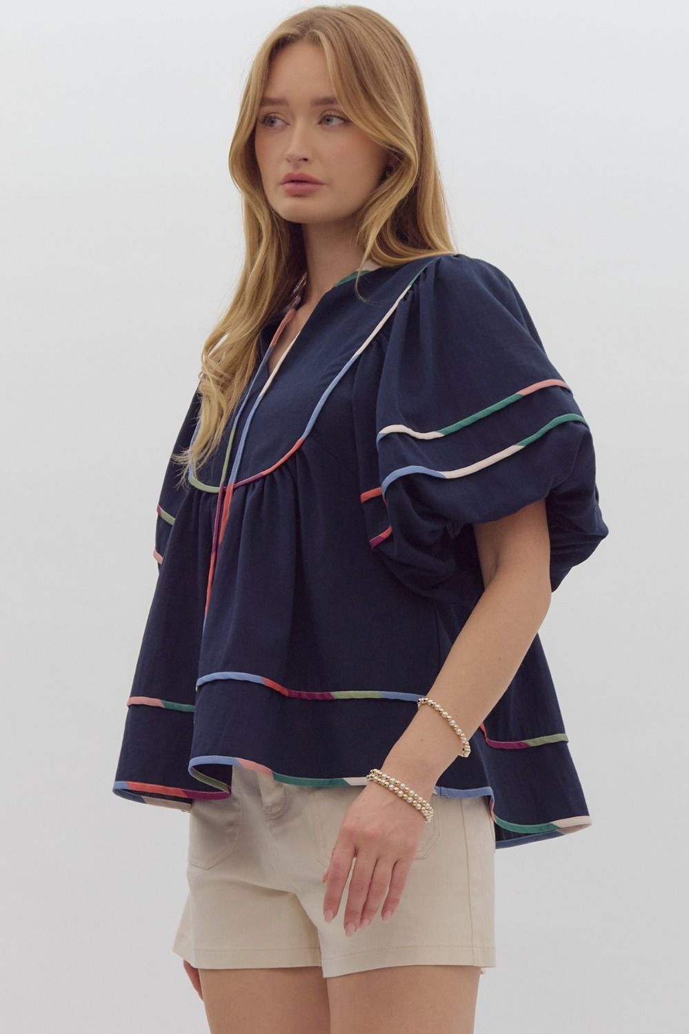 Puff sleeve top