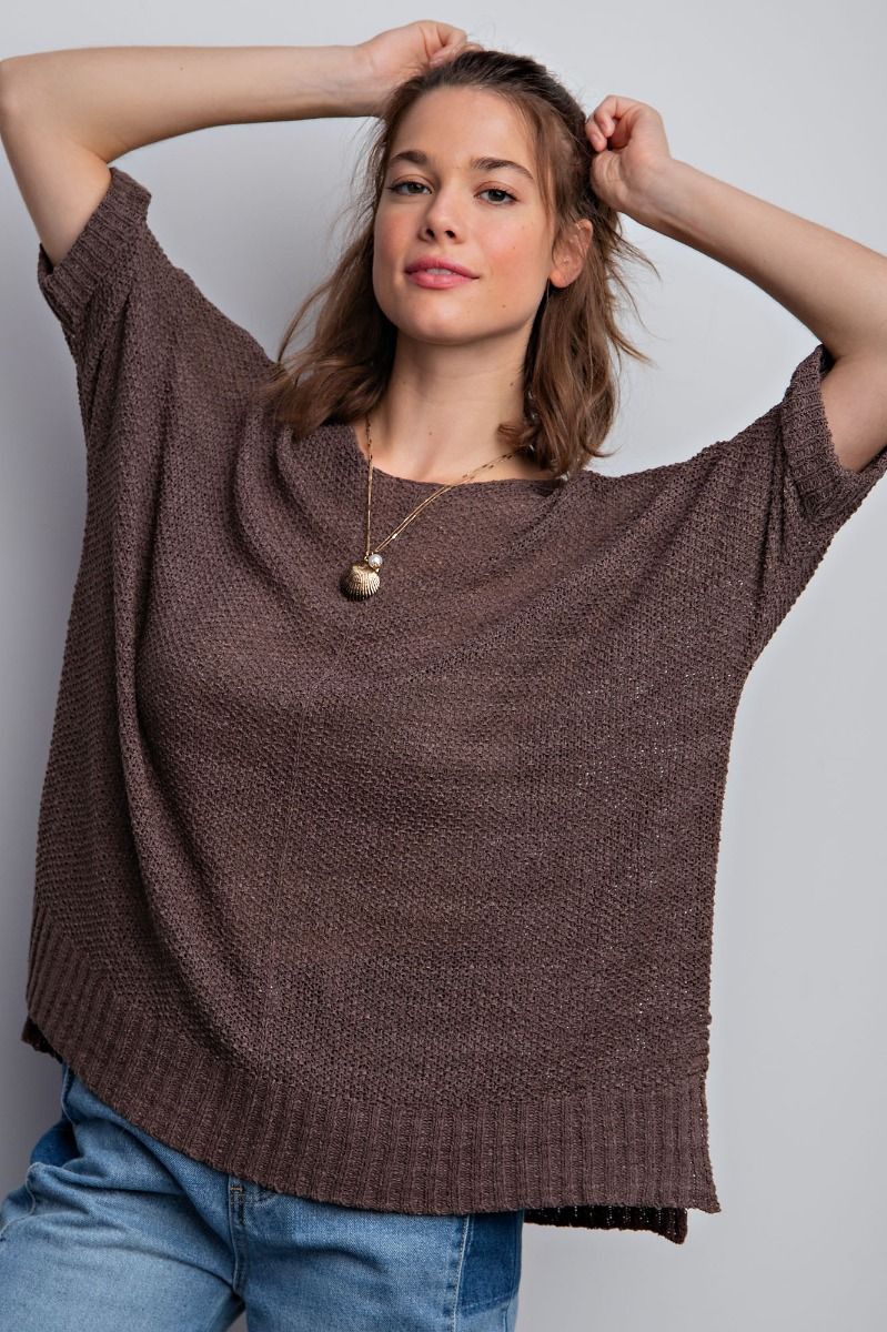 It’s a breeze sweater knit top
