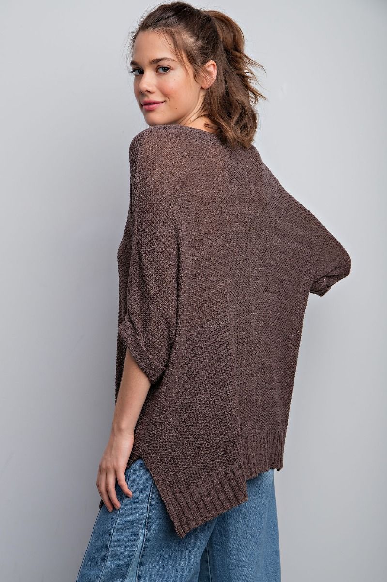 It’s a breeze sweater knit top