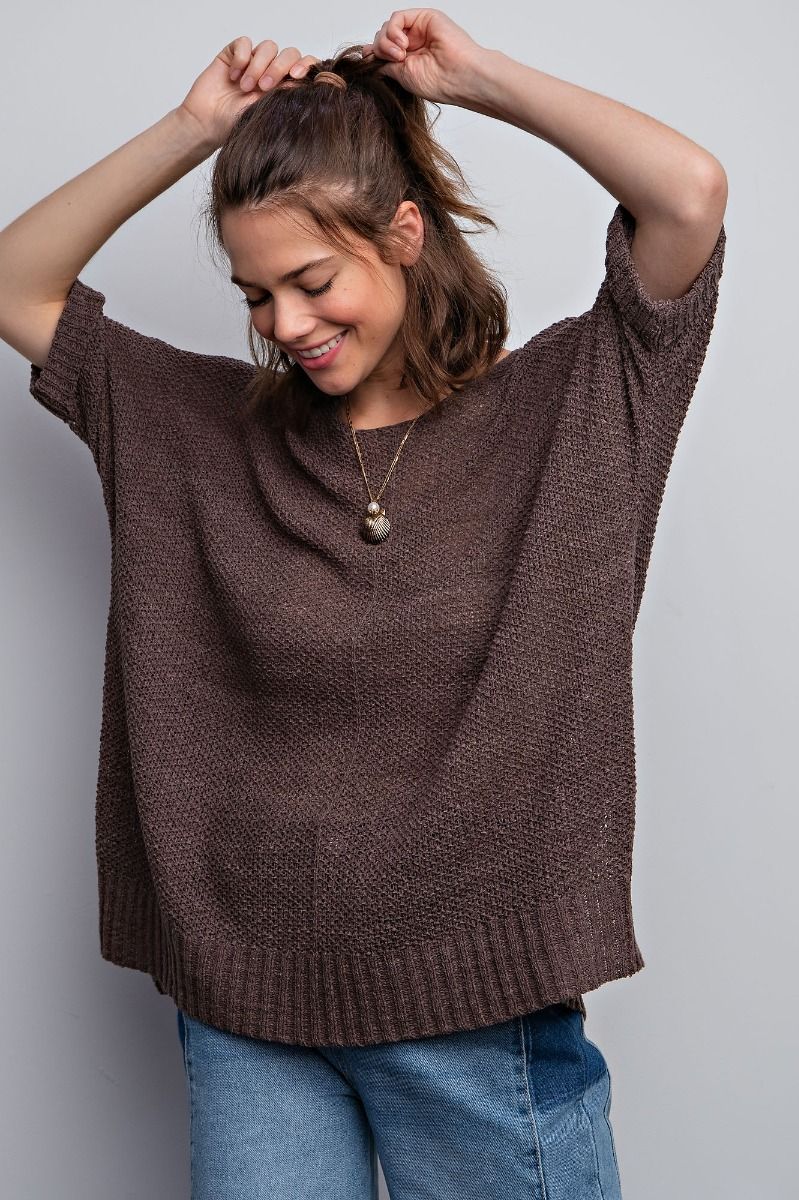 It’s a breeze sweater knit top