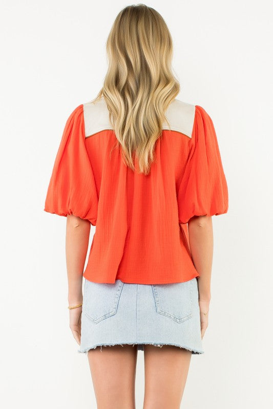 Yeehaw Yoke blouse