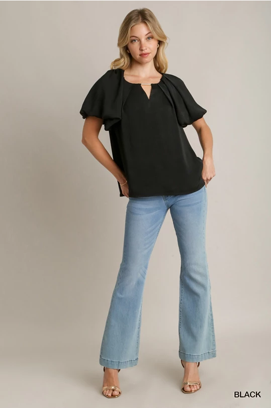Easy elegance top - black