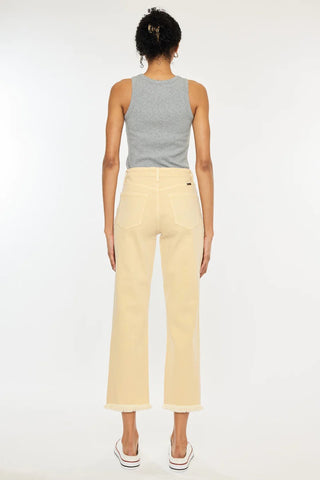 Kancan high rise cropped straight leg jeans