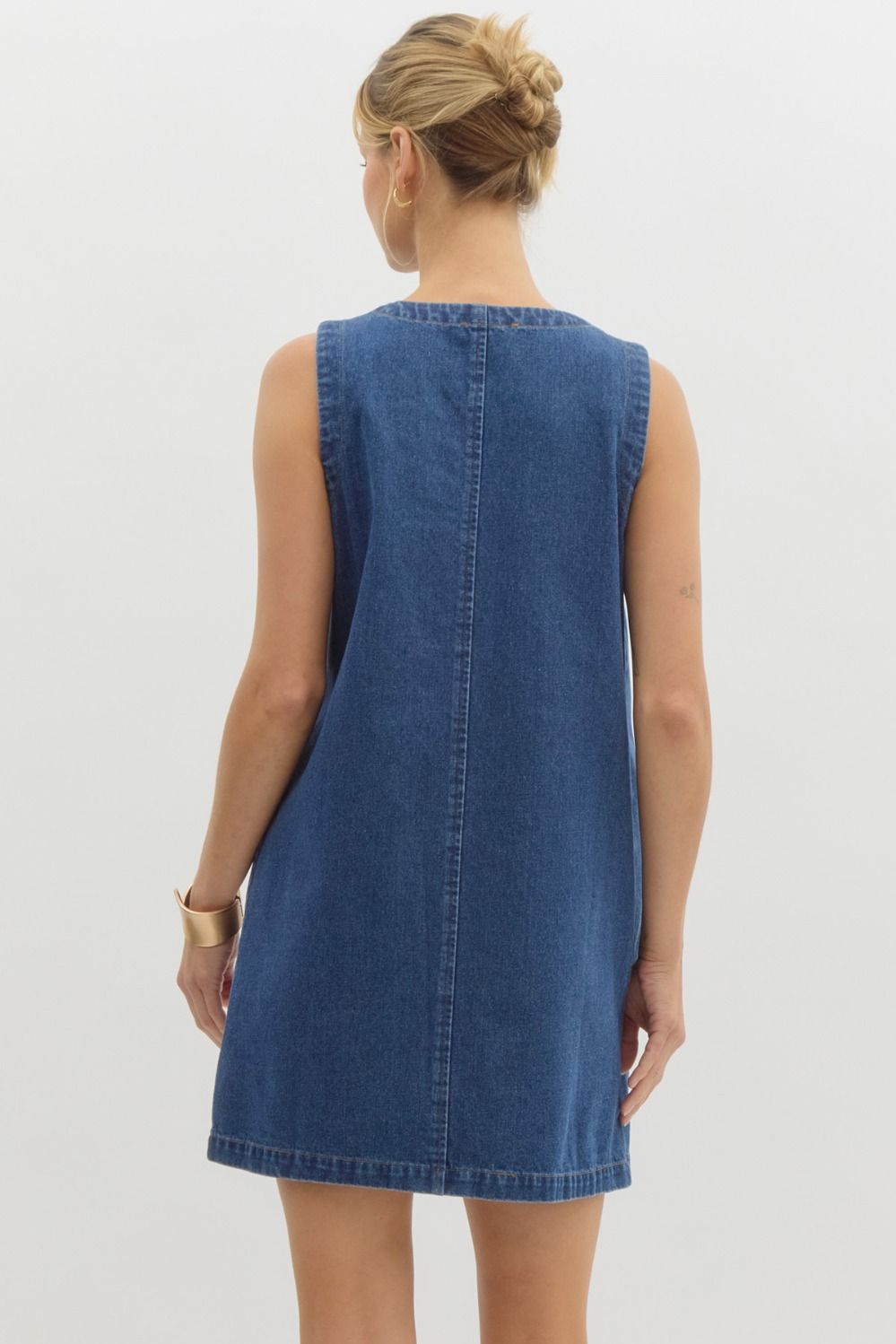 Dark denim dress