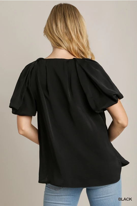 Easy elegance top - black
