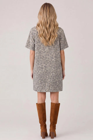 She & Sky Animal Print Mini Dress