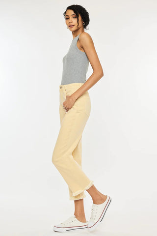Kancan high rise cropped straight leg jeans