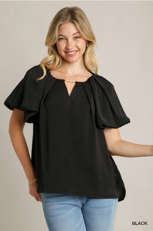Easy elegance top - black
