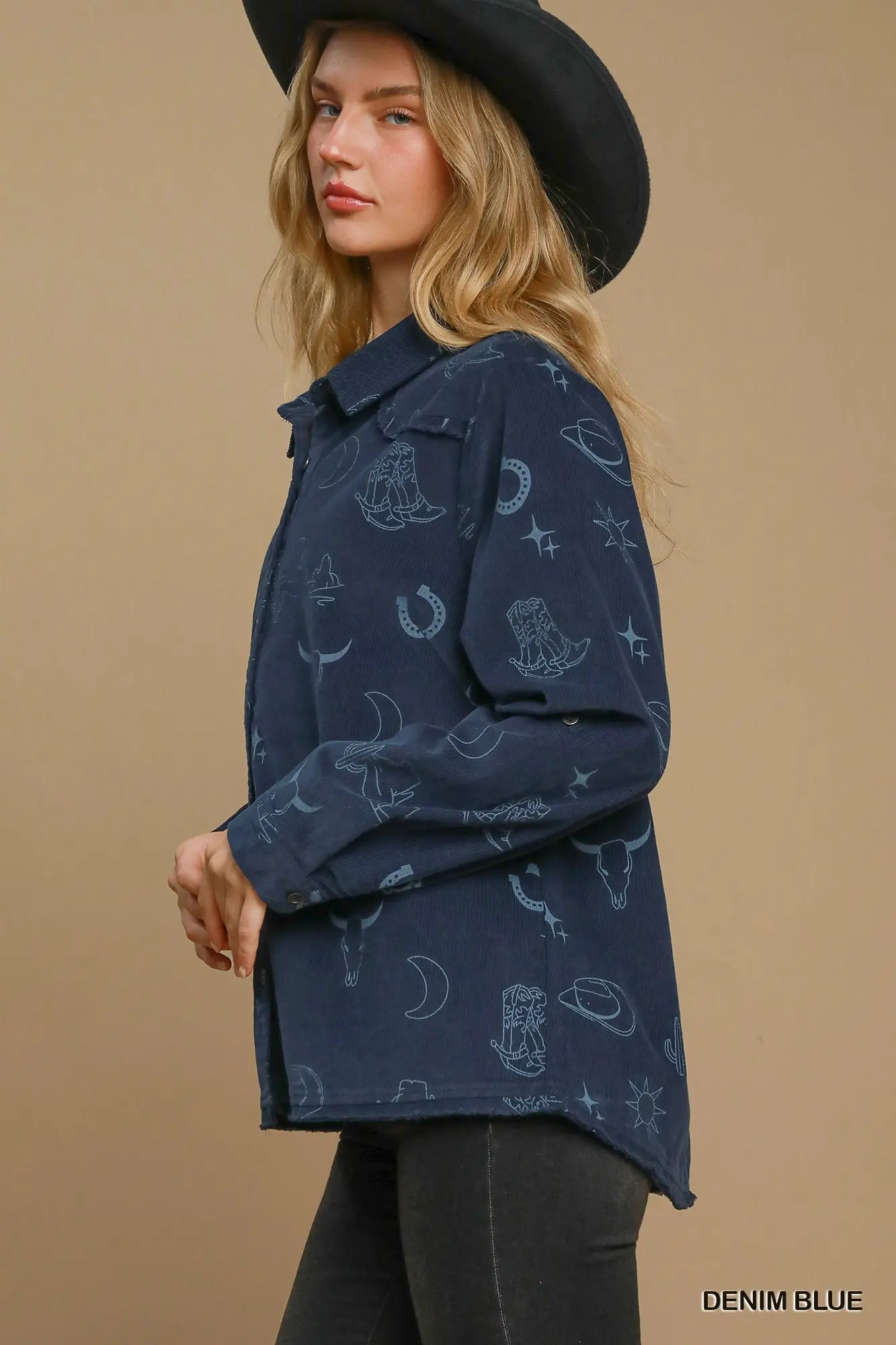 Umgee Western Corduroy Shirt