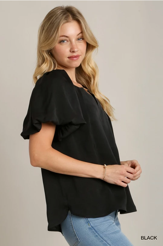 Easy elegance top - black