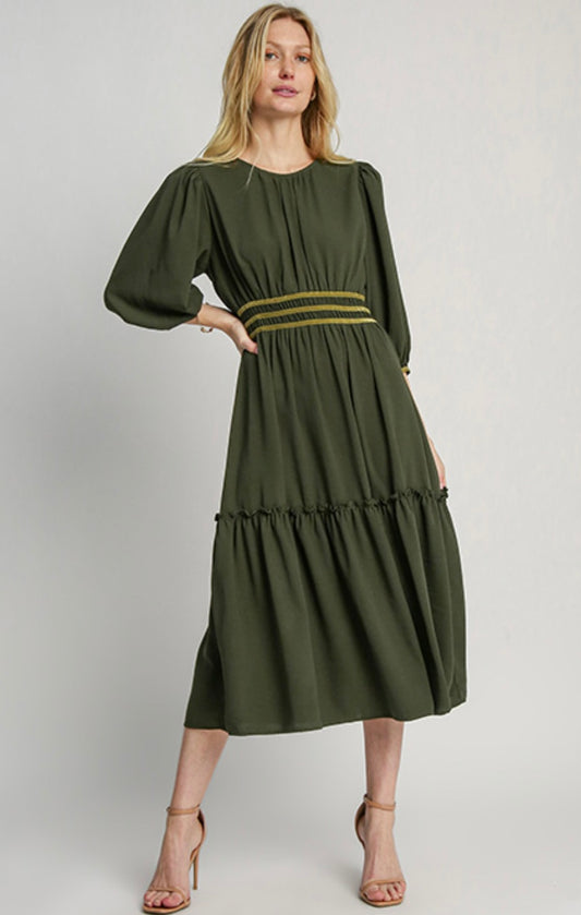 Olive Midi Dress