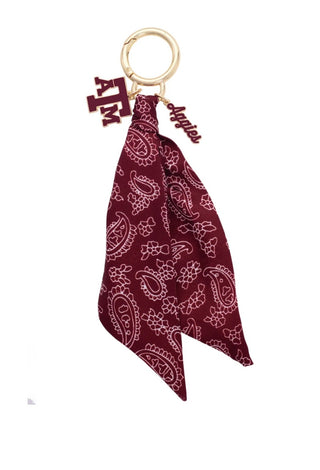 Texas A&M Aggies Logo Bandana Bag Charm