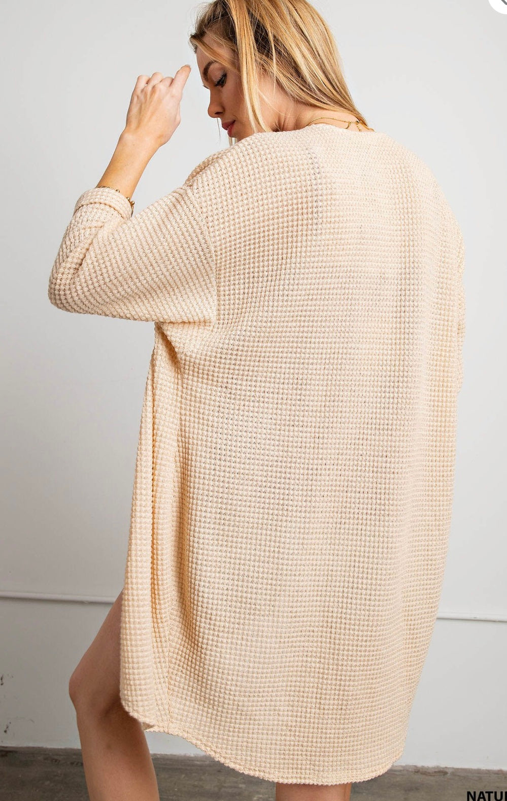 Light weight open front cardigan