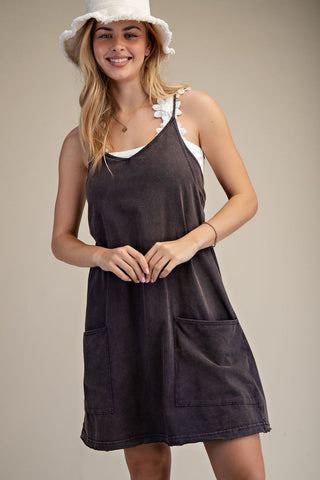 Easel Ash Navy Knit Casual Women’s Romper