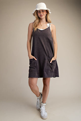 Easel Ash Navy Knit Casual Women’s Romper
