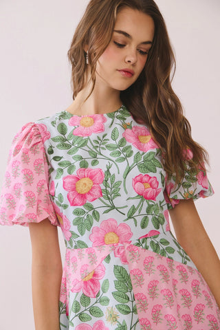 TCEC Garden Party Floral Midi Dress