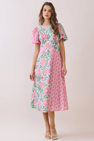 TCEC Garden Party Floral Midi Dress