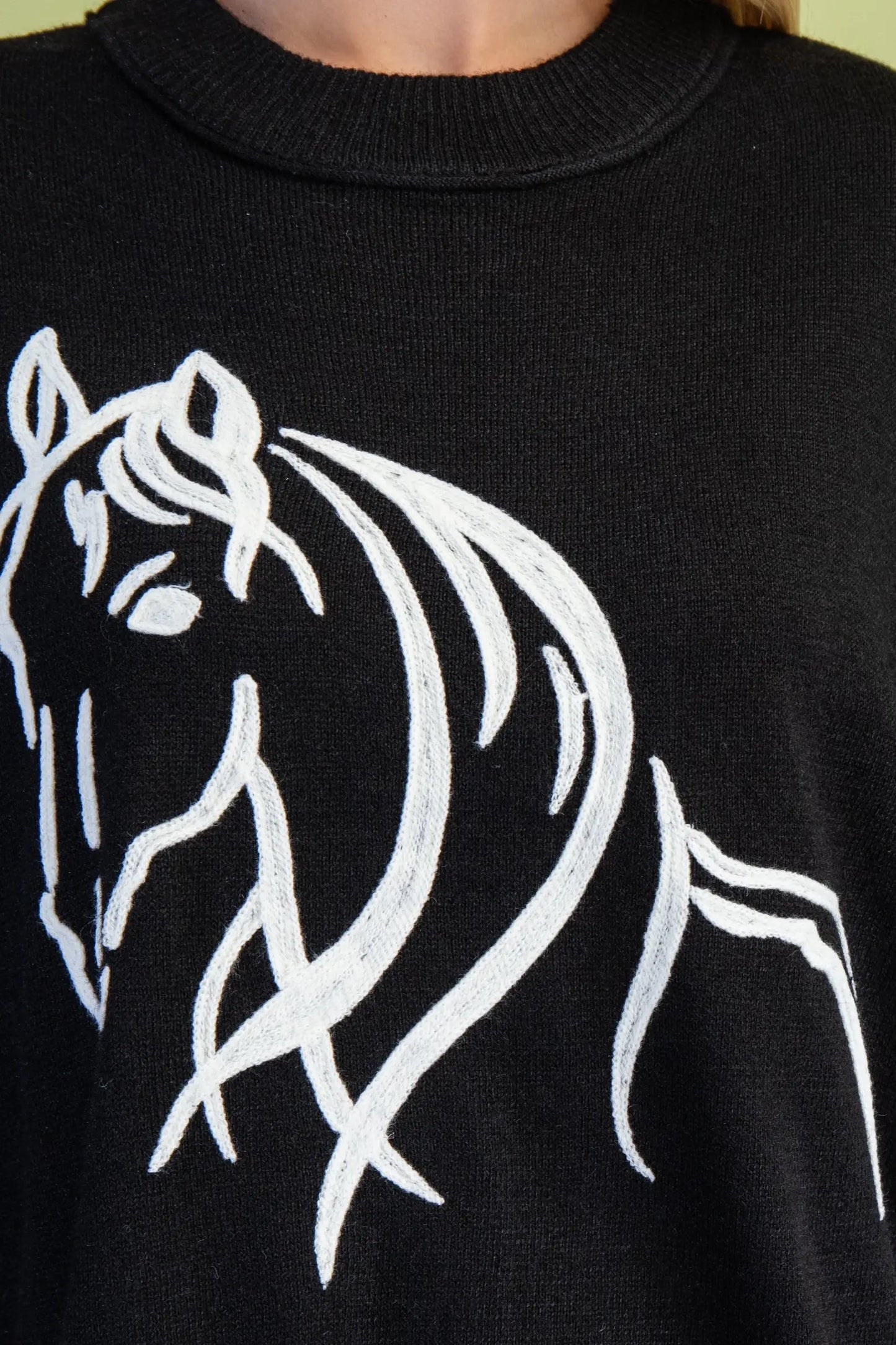 Gigio black Horse Sweater