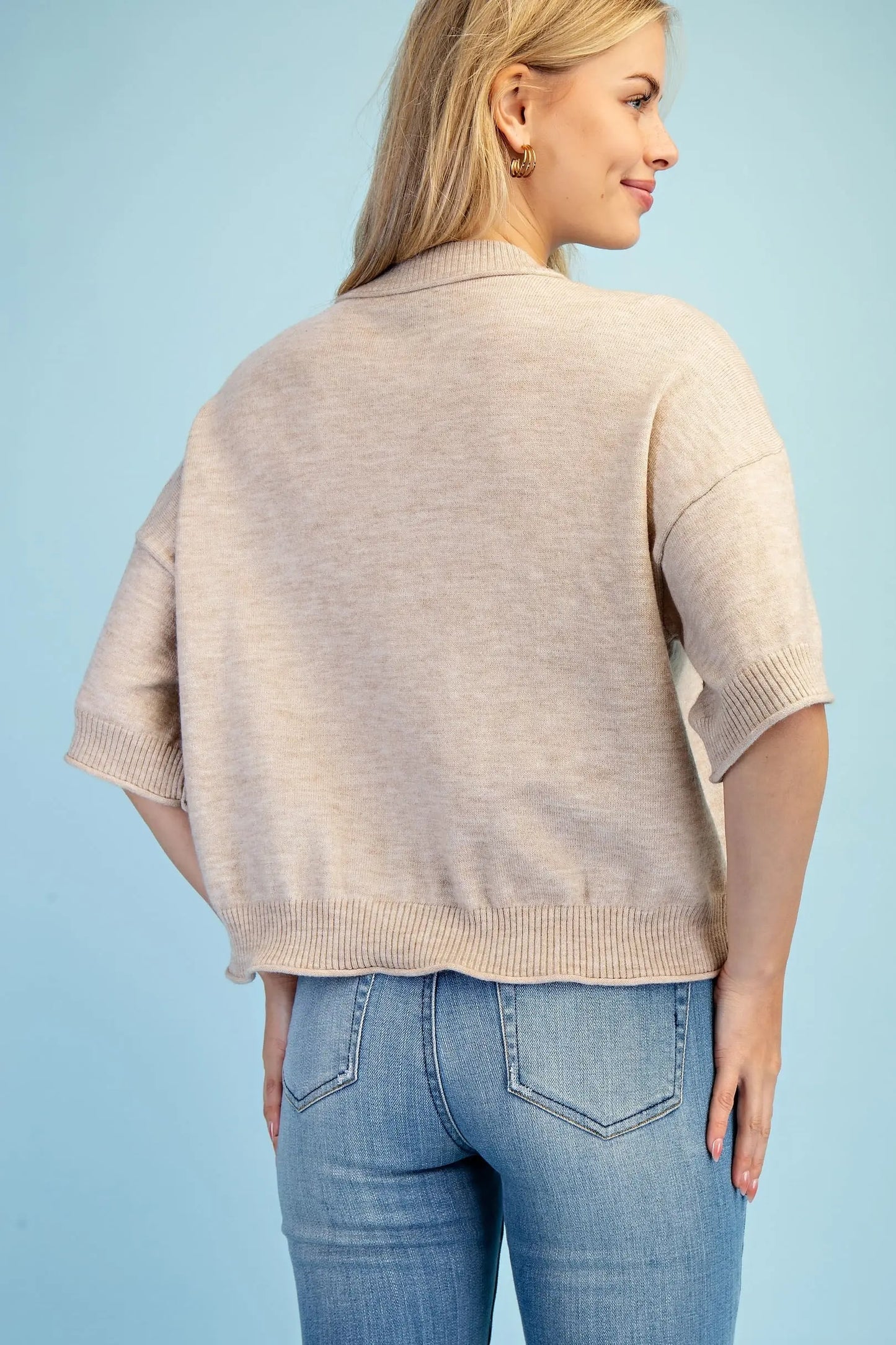 Gigio oatmeal Horse Sweater