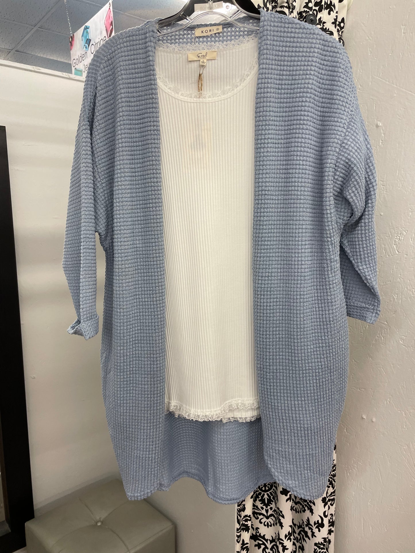 Light weight open front cardigan