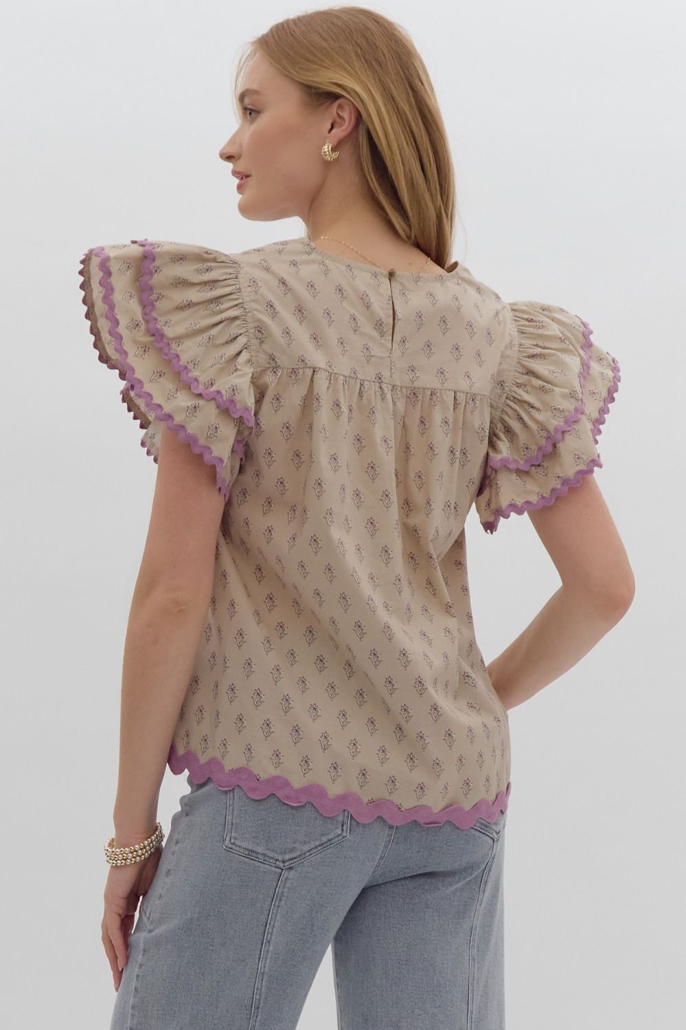Ric Rac trimmed top