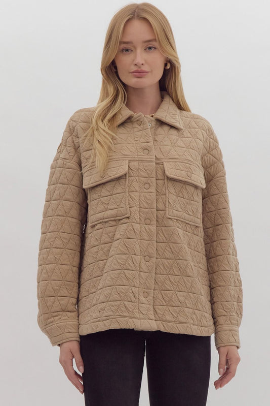 Quilted Taupe Jacket