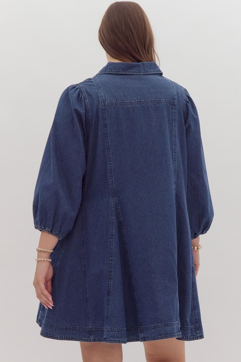 Plus Size Denim Dress