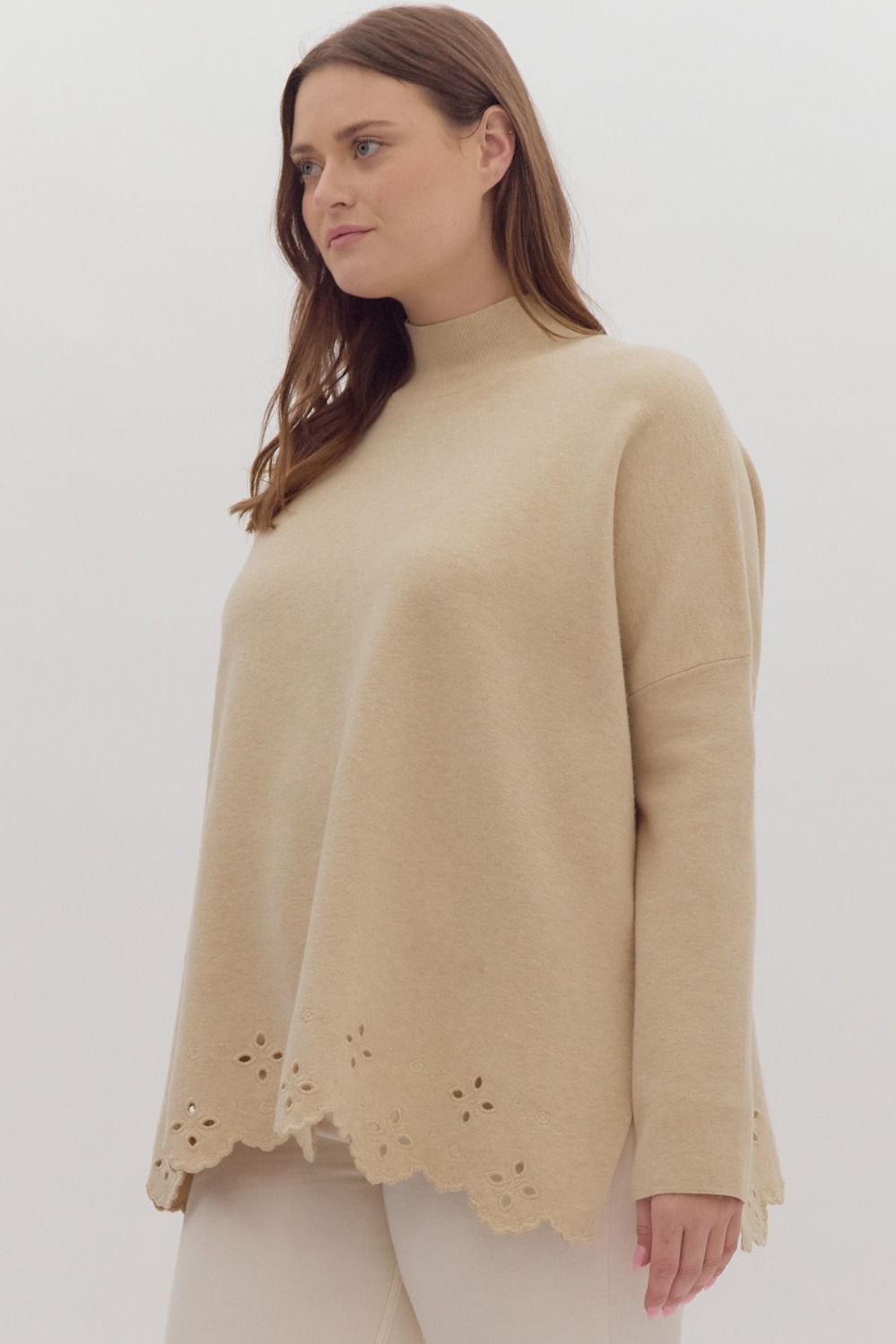 Mock neck sweater