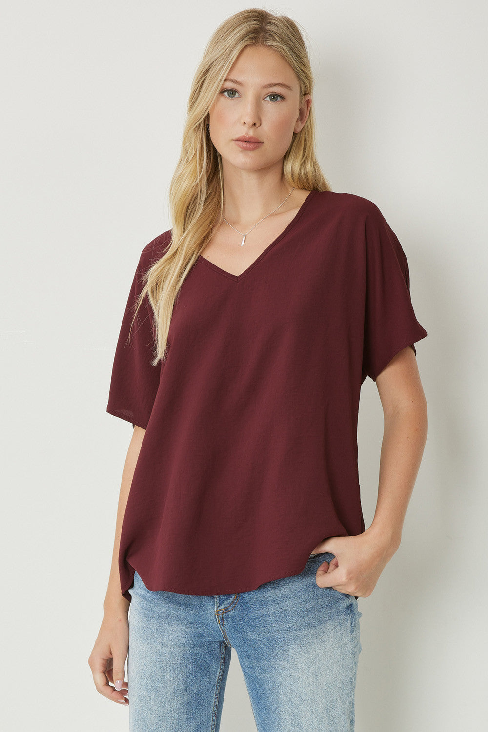 V-neck top