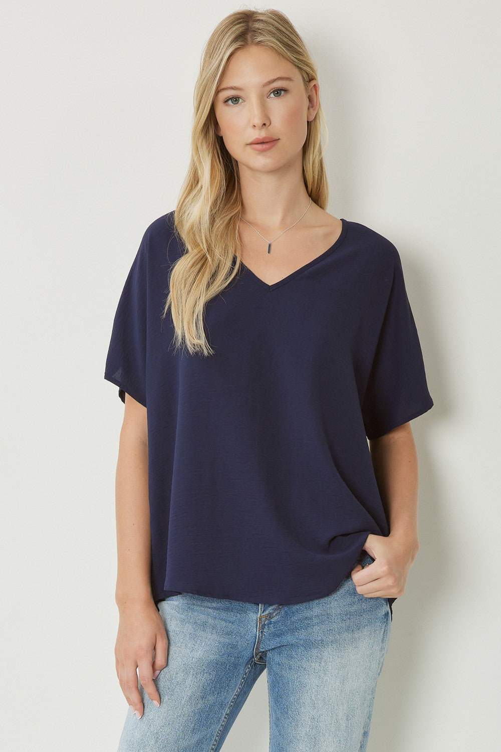 V-neck top