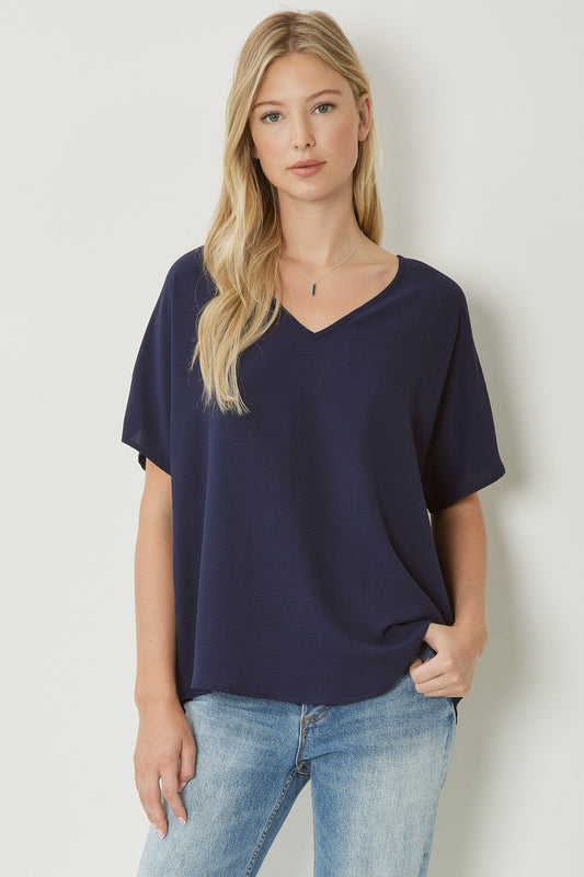 V-neck top